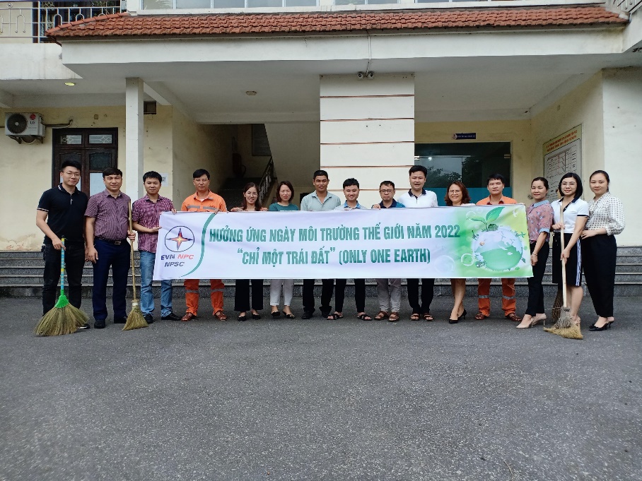 Công đoàn Xí nghiệp Dịch vụ Điện lực Thái Nguyên hưởng ứng Tháng hành động vì môi trường năm 2022